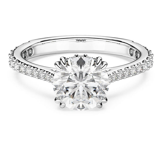 Radiant Halo Solitaire Ring